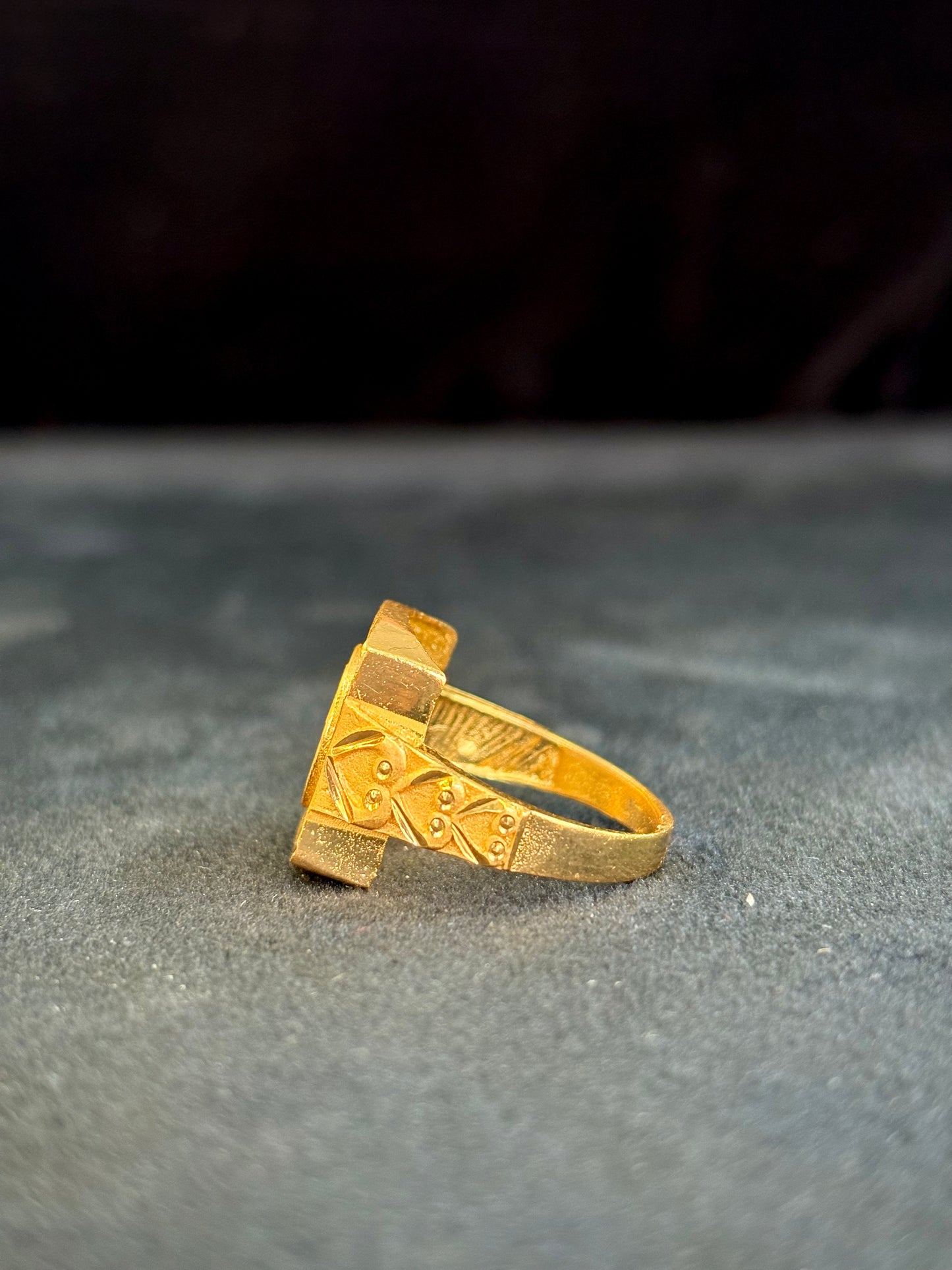 Biscuit Ring – 1 Gram Gold-Plated - Size 18 to 28, 5gm