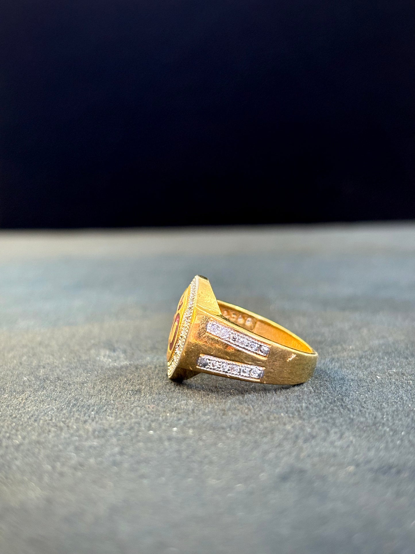 Om Ring – 1 Gram Gold-Plated - Size 18 to 28, 5g