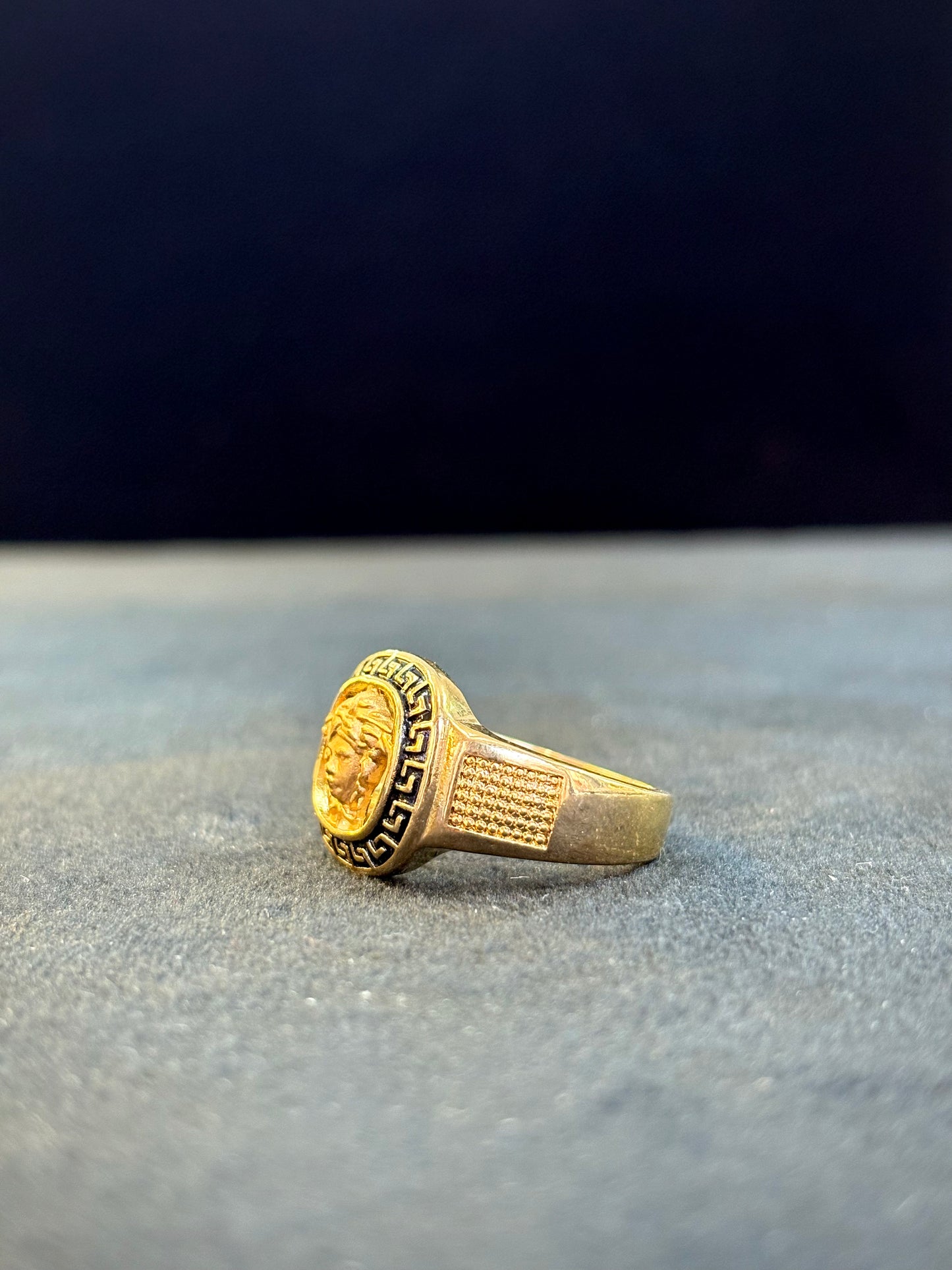 Versace Medusa Ring – 1 Gram Gold-Plated - Size 18 to 28, 5g