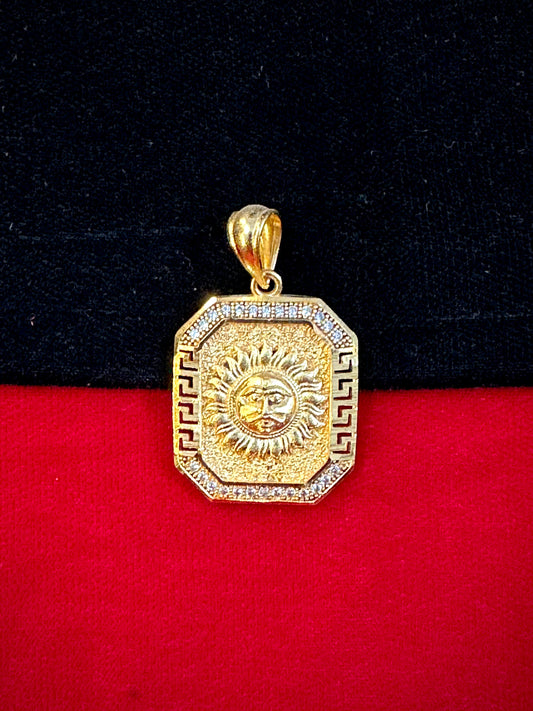 Surya Pendant - 1 Gram Gold-Plated Men's – 50mg Gold Forming, 7g