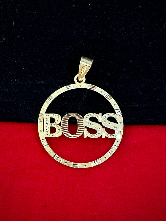 Boss Pendant - 1 Gram Gold-Plated Men's Pendant – 50mg Gold Forming, 6g