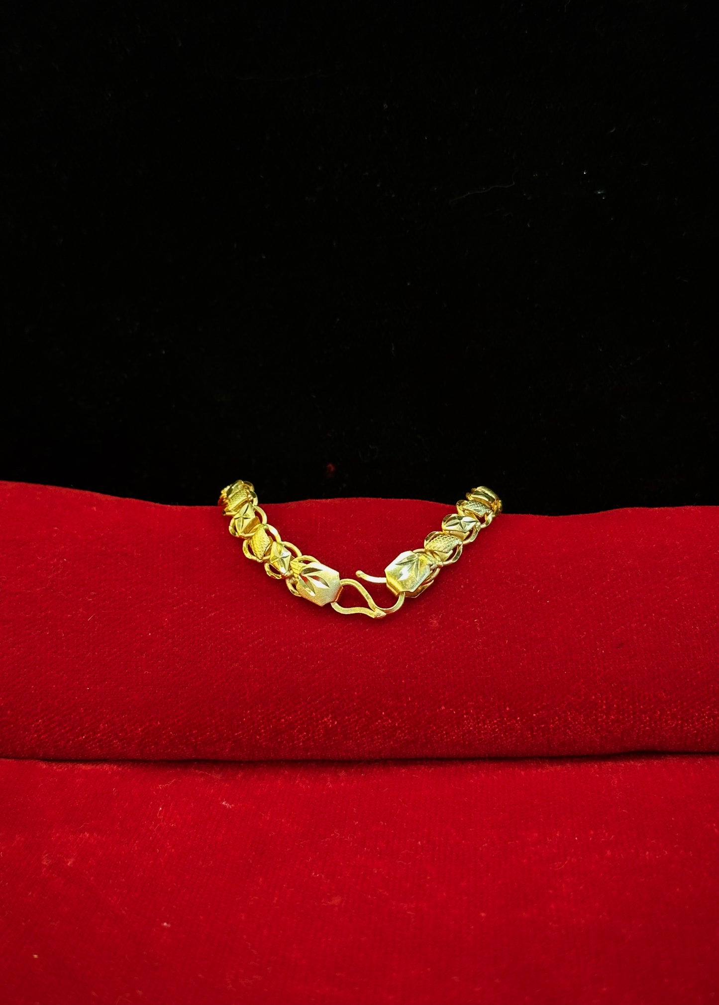 Rope Woven  Bracelet- 200 Milligram Gold Forming, 8-Inch Length, 25 Grams