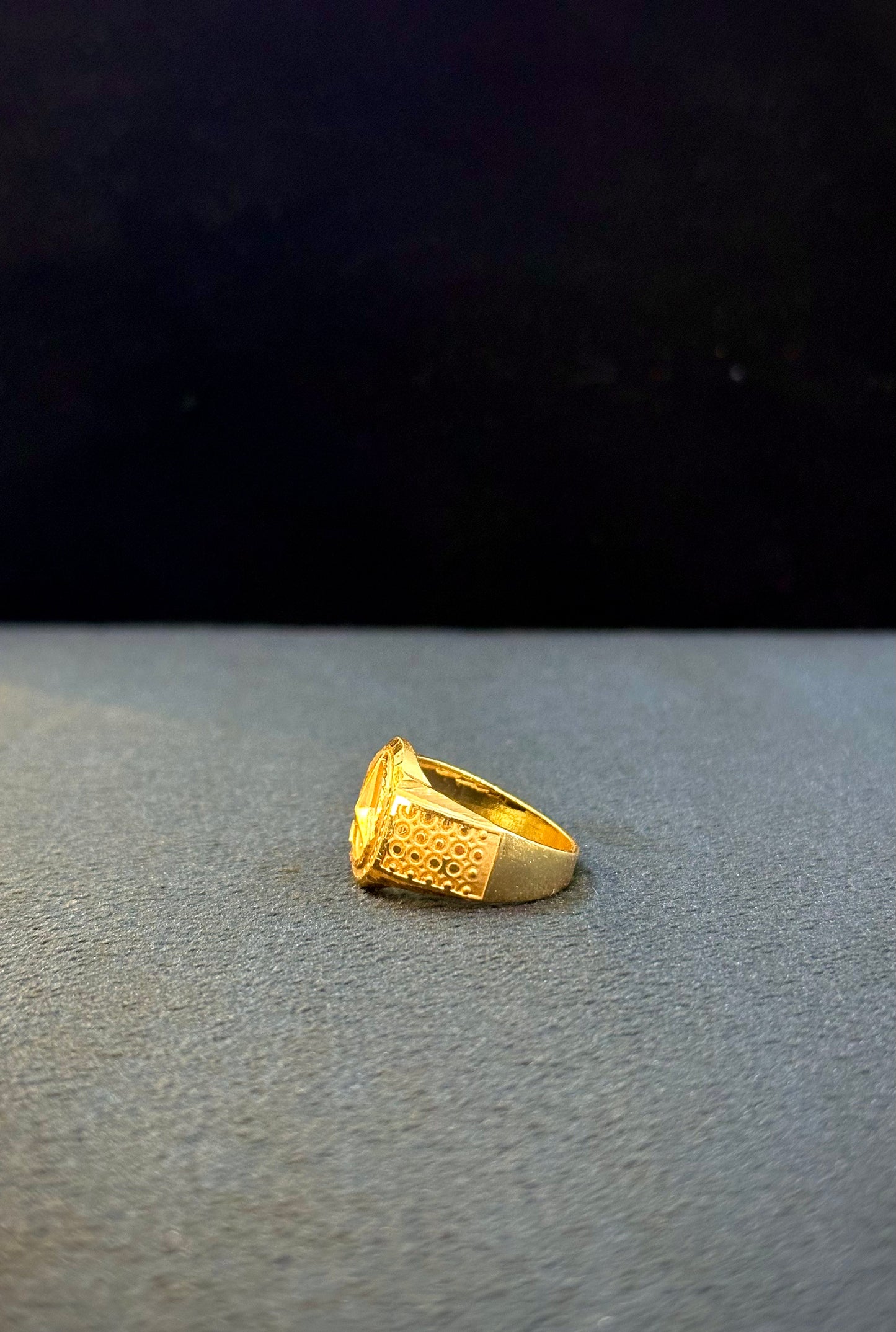 Tristar Ring – 1 Gram Gold-Plated - Size 18 to 28, 4g