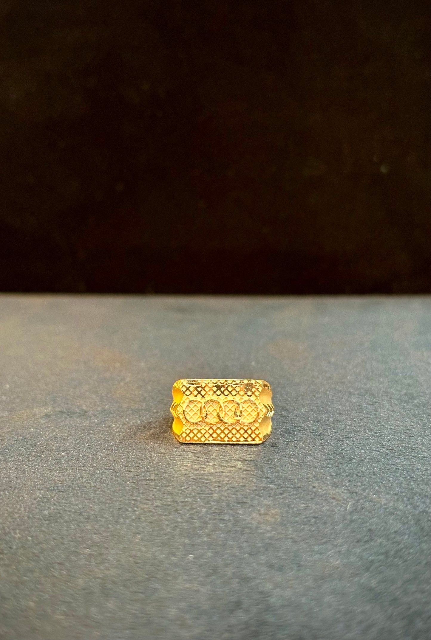 Audi Band Ring – 1 Gram Gold-Plated - Size 18 to 28, 4g
