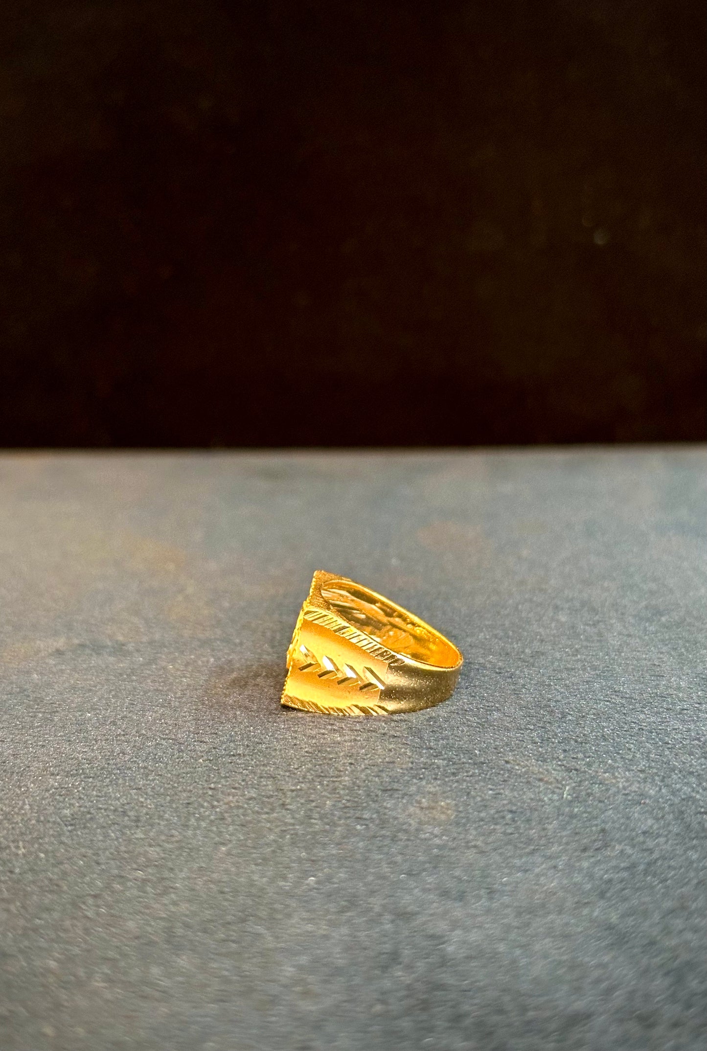 Audi Band Ring – 1 Gram Gold-Plated - Size 18 to 28, 4g