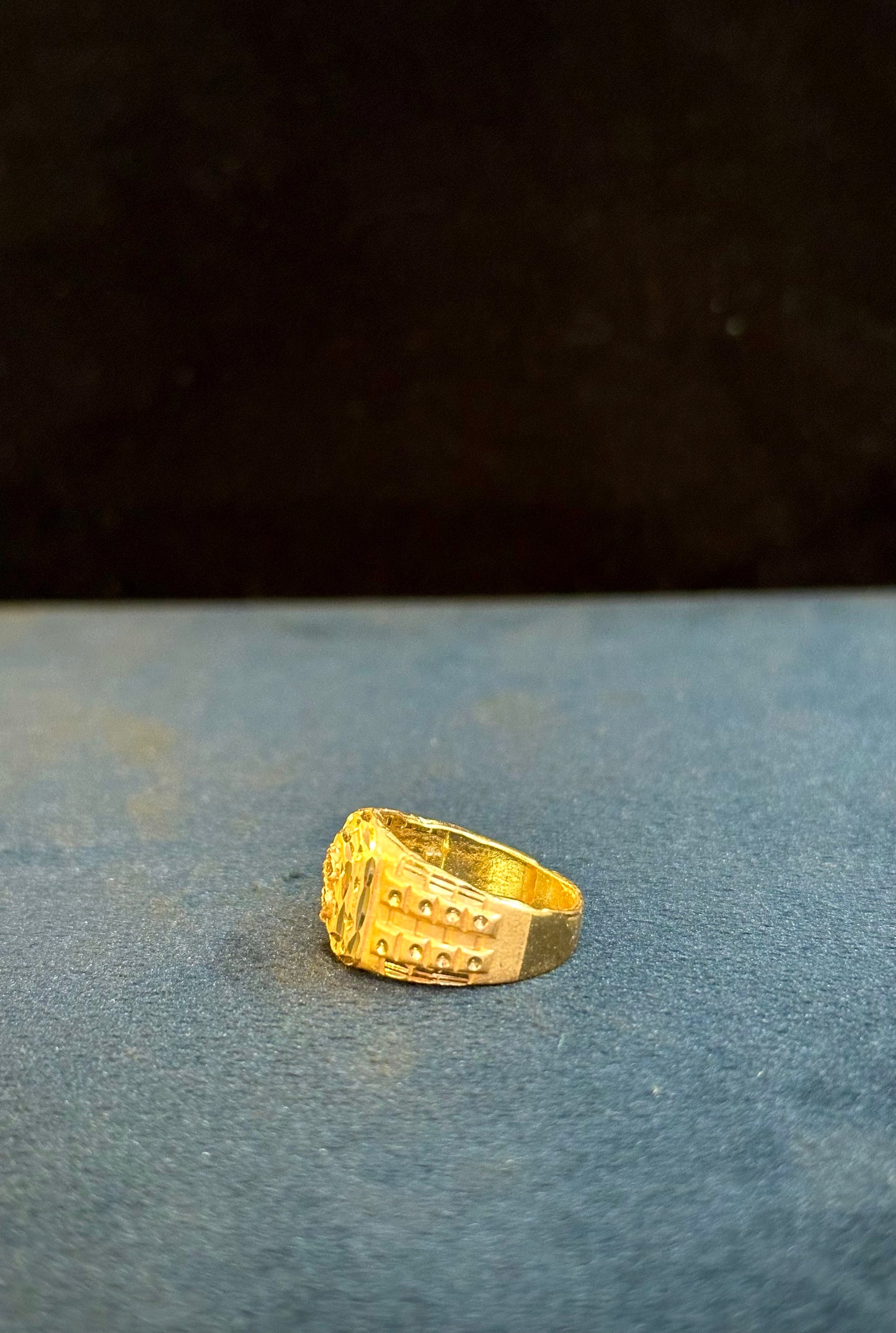 Dollar Ring – 1 Gram Gold-Plated - Size 18 to 28, 4g