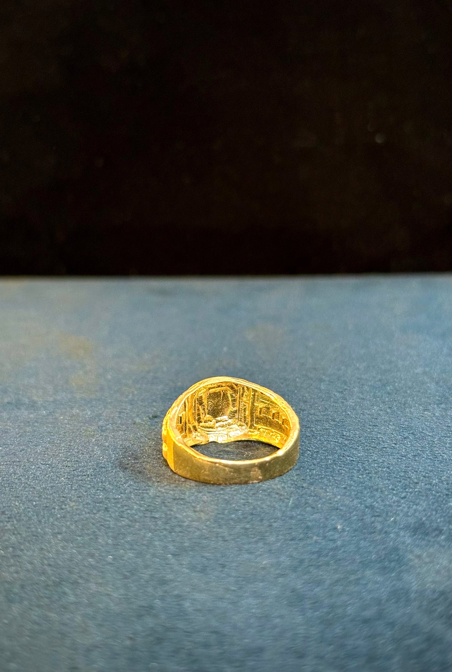 Dollar Ring – 1 Gram Gold-Plated - Size 18 to 28, 4g