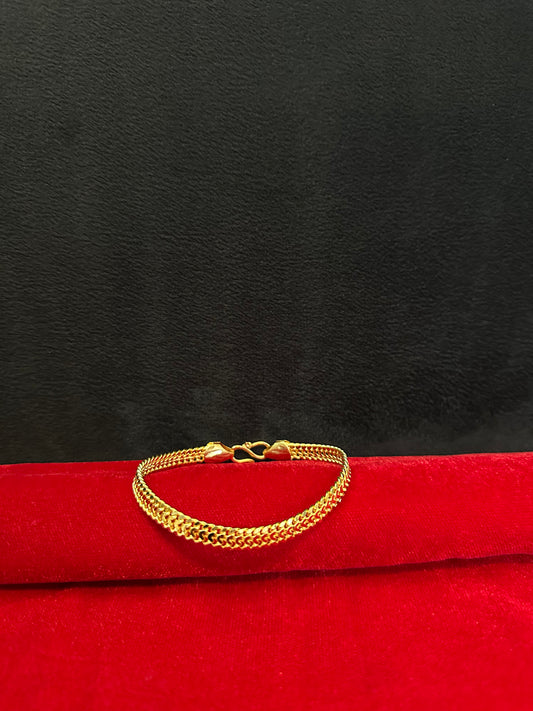 Charm Flex  Bracelet- 100 Milligram Gold Forming, 8-Inch Length, 12 Grams