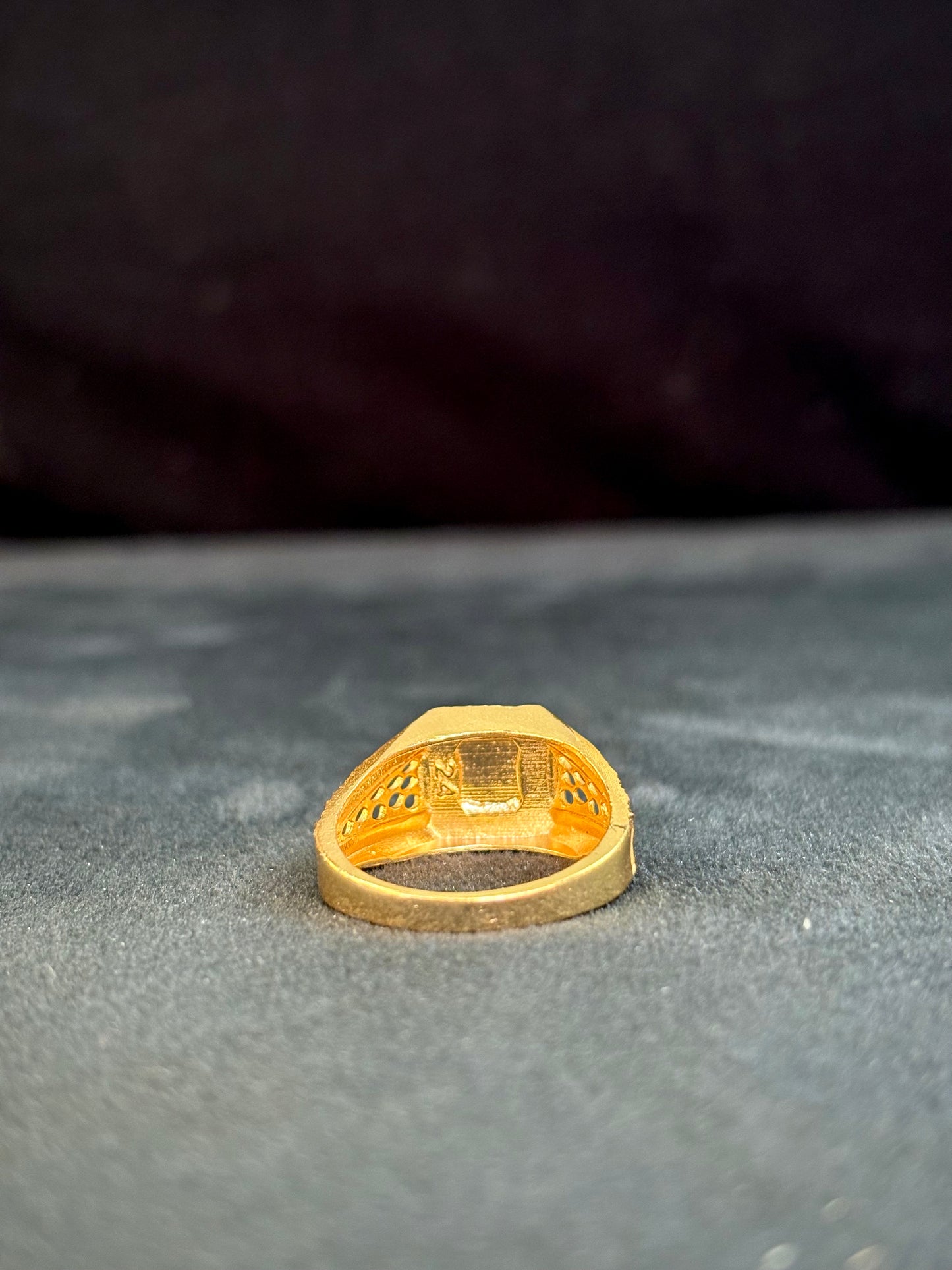 Simple Pokal Ring – 1 Gram Gold-Plated - Size 18 to 28, 4gm