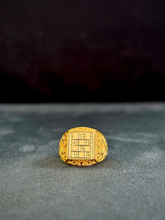 Sudoku Ring – 1 Gram Gold-Plated - Size 18 to 28, 5gm
