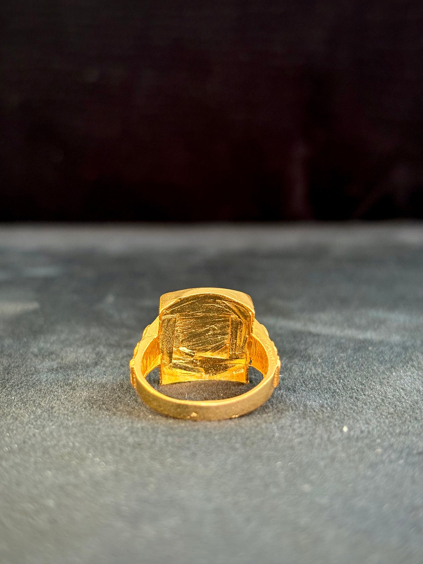 Biscuit Ring – 1 Gram Gold-Plated - Size 18 to 28, 5gm