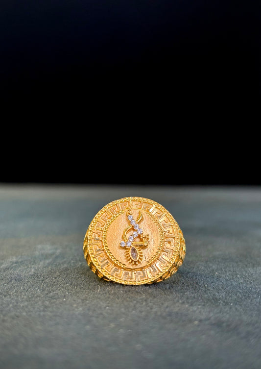 Krishna Flute Ring – 1 Gram Gold-Plated - Size 18 to 28, 6g