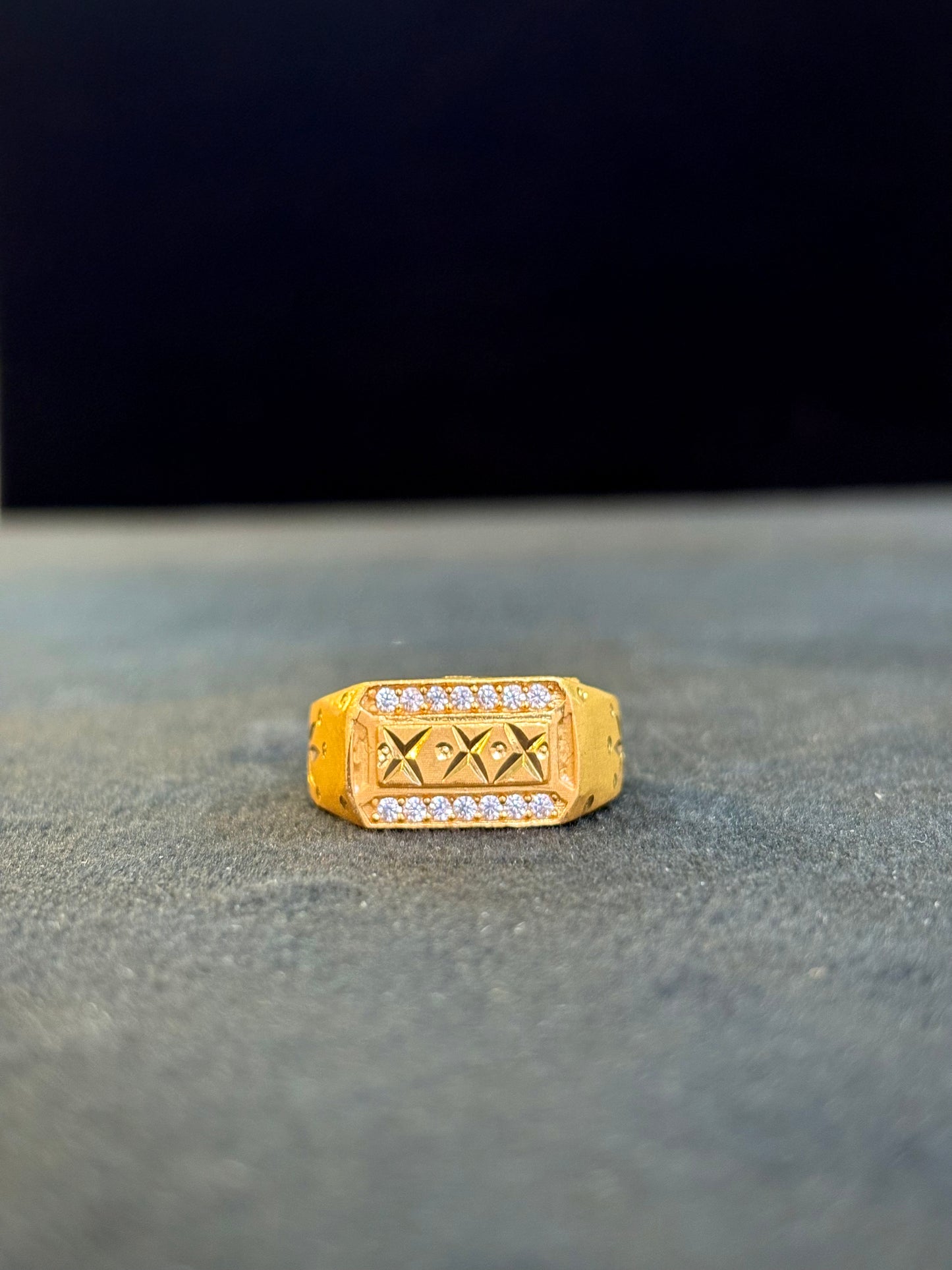 Signet Ring – 1 Gram Gold-Plated - Size 18 to 28, 4g