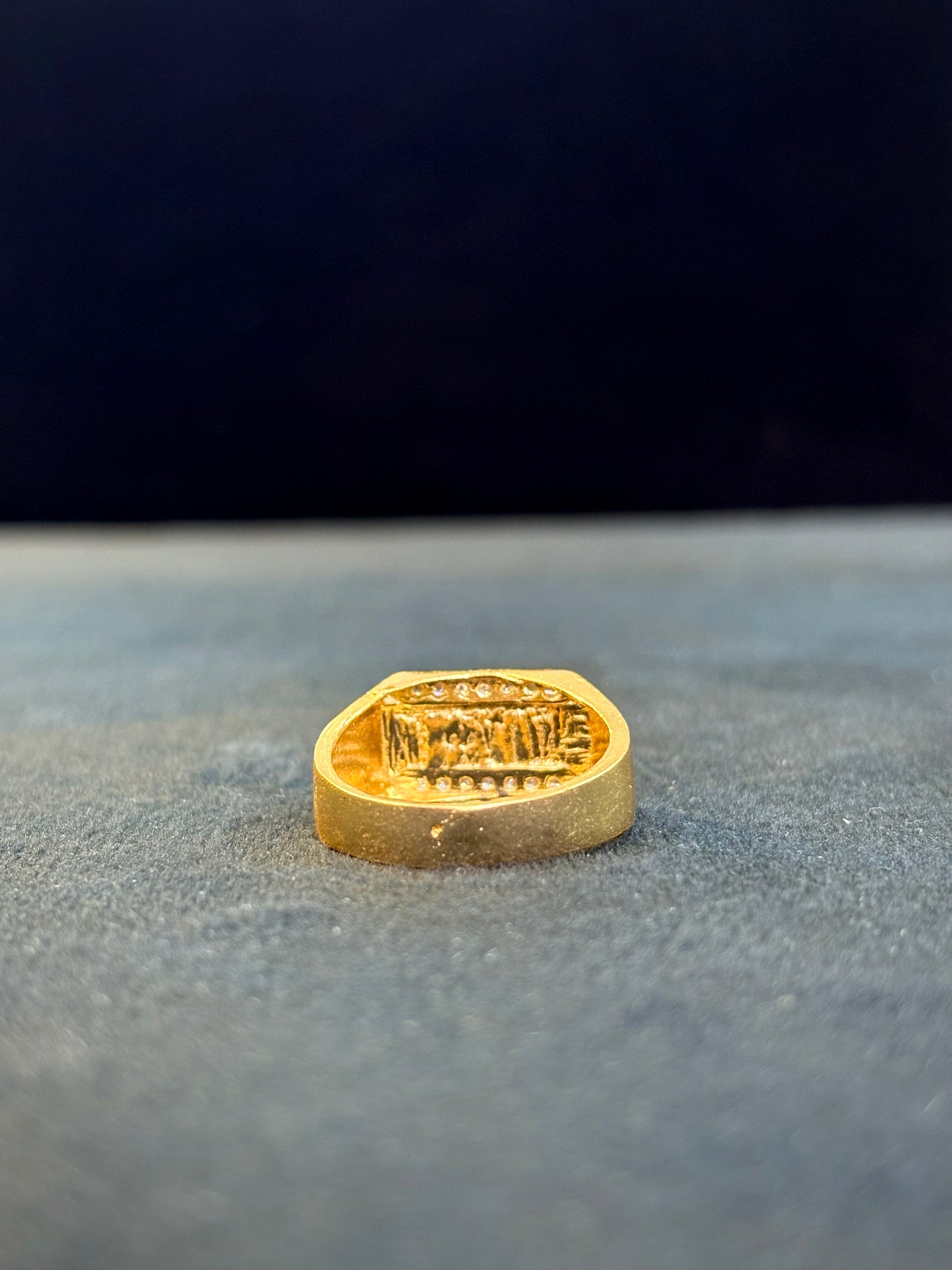 Signet Ring – 1 Gram Gold-Plated - Size 18 to 28, 4g