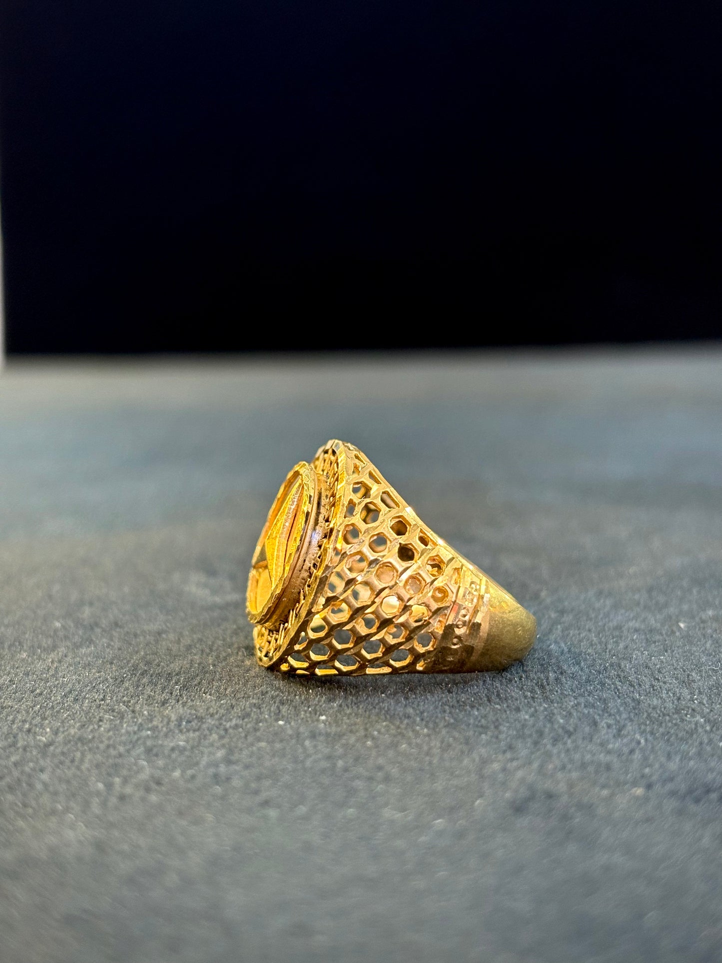 Mercedes Ring – 1 Gram Gold-Plated - Size 18 to 28, 5gm