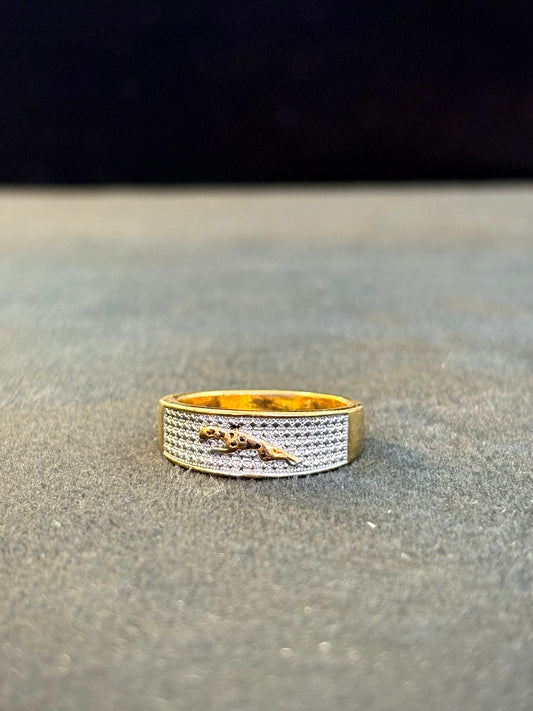 Infinity Jaguar Thumb Ring – 1 Gram Gold-Plated - Size 18 & 20, 3g
