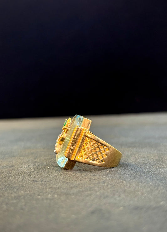 Lord Krishna Ring – 1 Gram Gold-Plated - Size 18 to 28, 7g