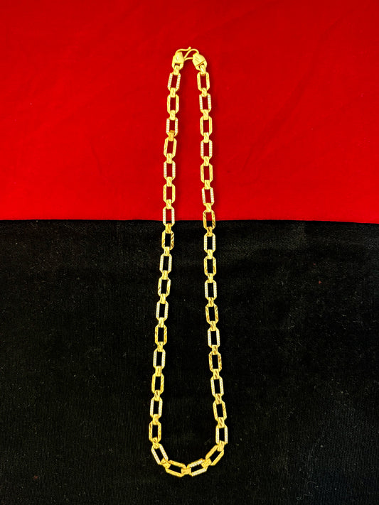 Royal Cage Chain – 200 Milligram Gold Forming, 18-22 Inch Length, 19g