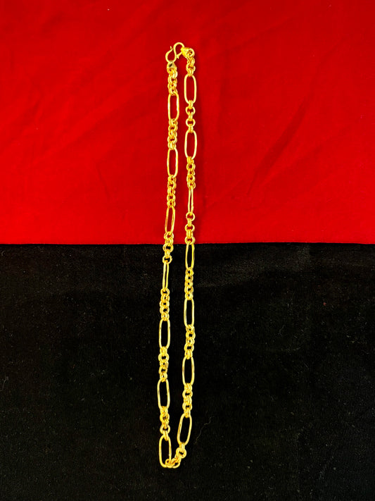 Figaro Chain – 150 Milligram Gold Forming, 22-Inch Length, 29gm