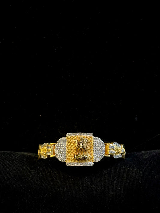 Ashok Stambh Kada - 200 Milligram Gold Forming - 1 Gram Gold Plated - 32g