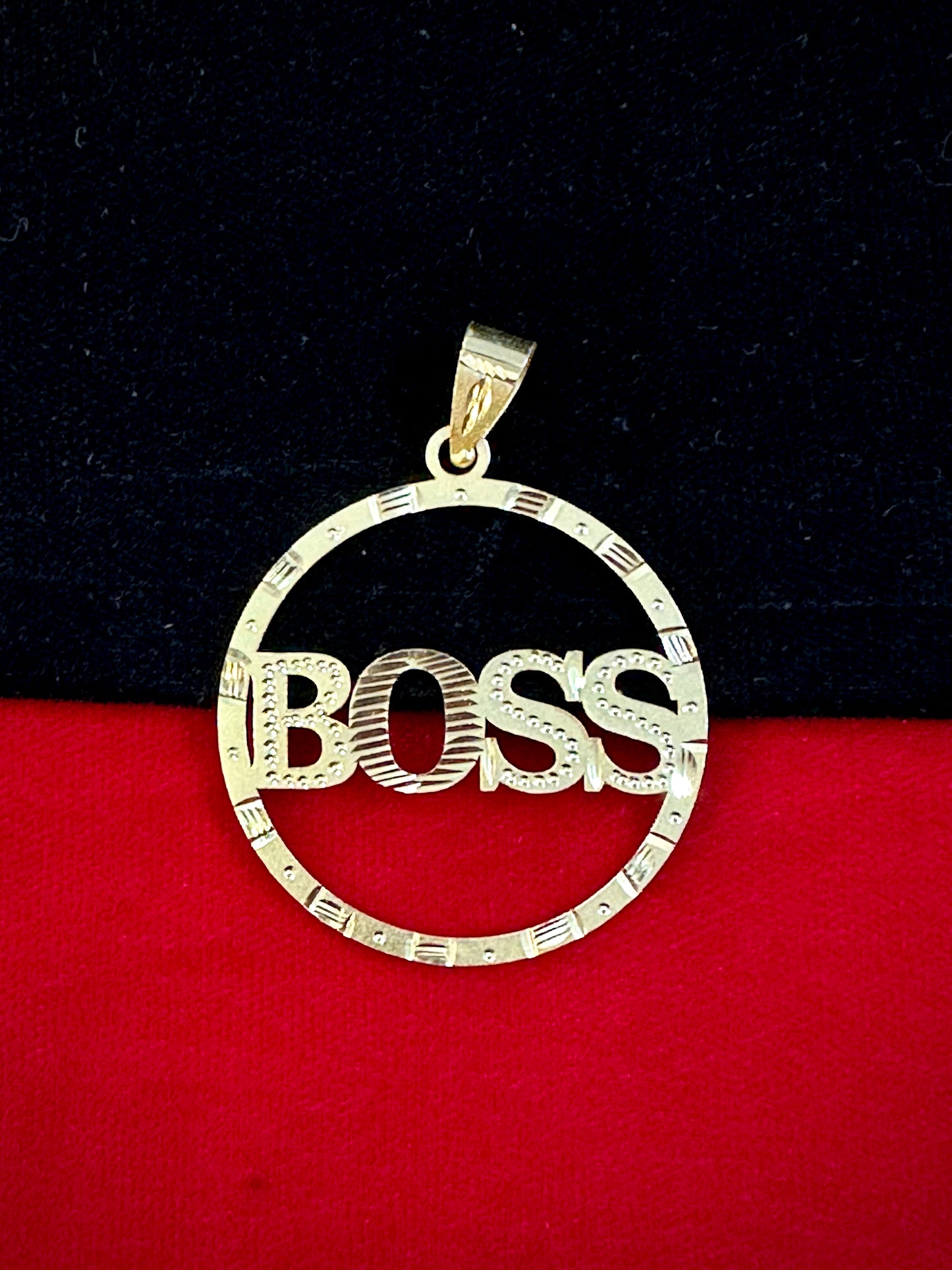 Boss Pendant - 1 Gram Gold-Plated Men's Pendant – 50mg Gold Forming, 6g