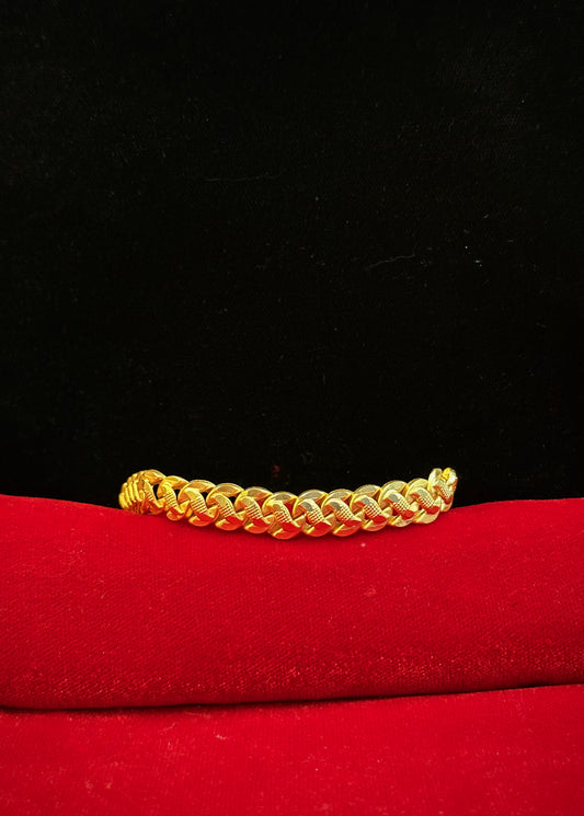 Heritage Rope  Bracelet- 200 Milligram Gold Forming, 8-Inch Length, 25 Grams