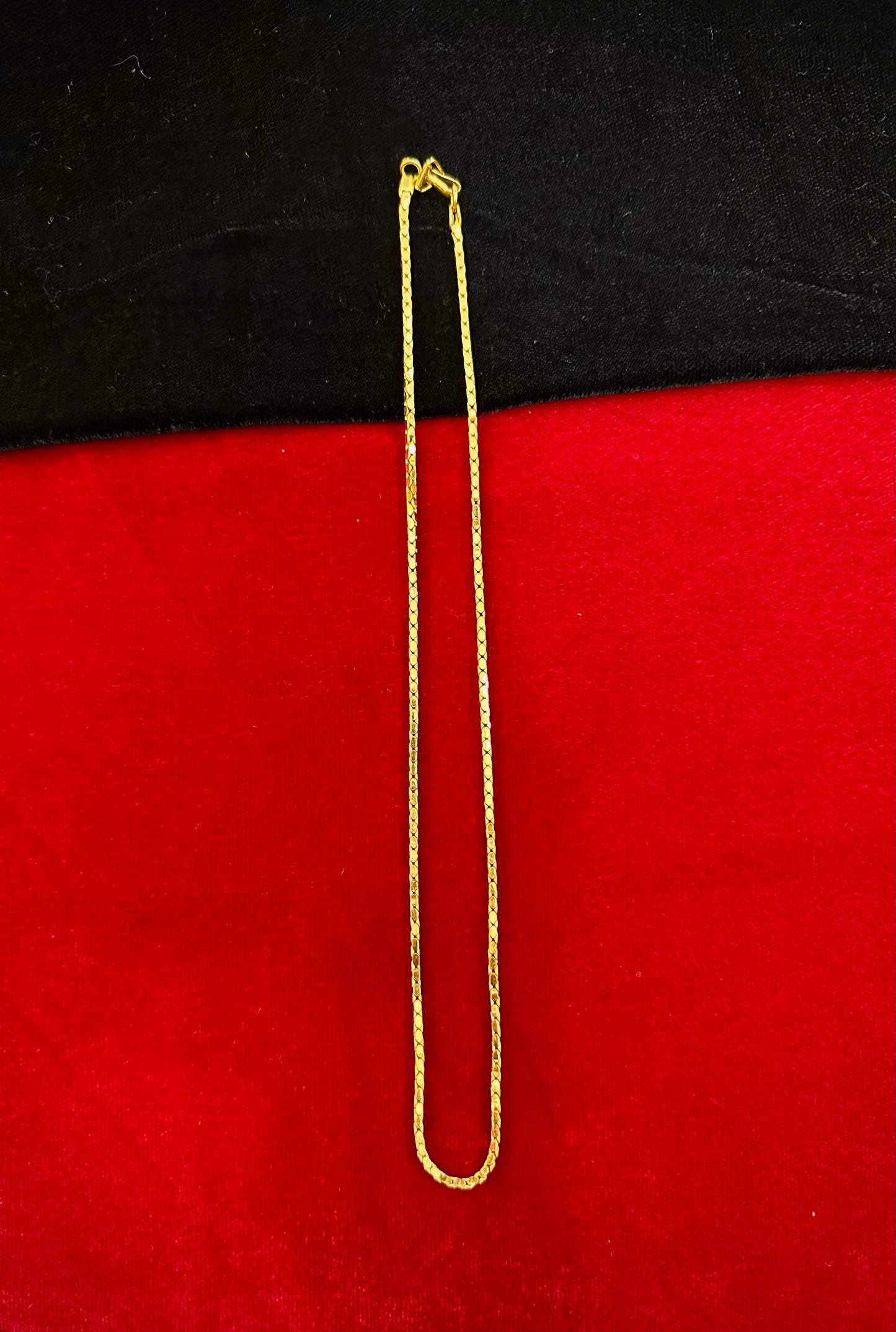 Box Chain – 150 Milligram Gold Forming, 18-22 Inch Length, 17g