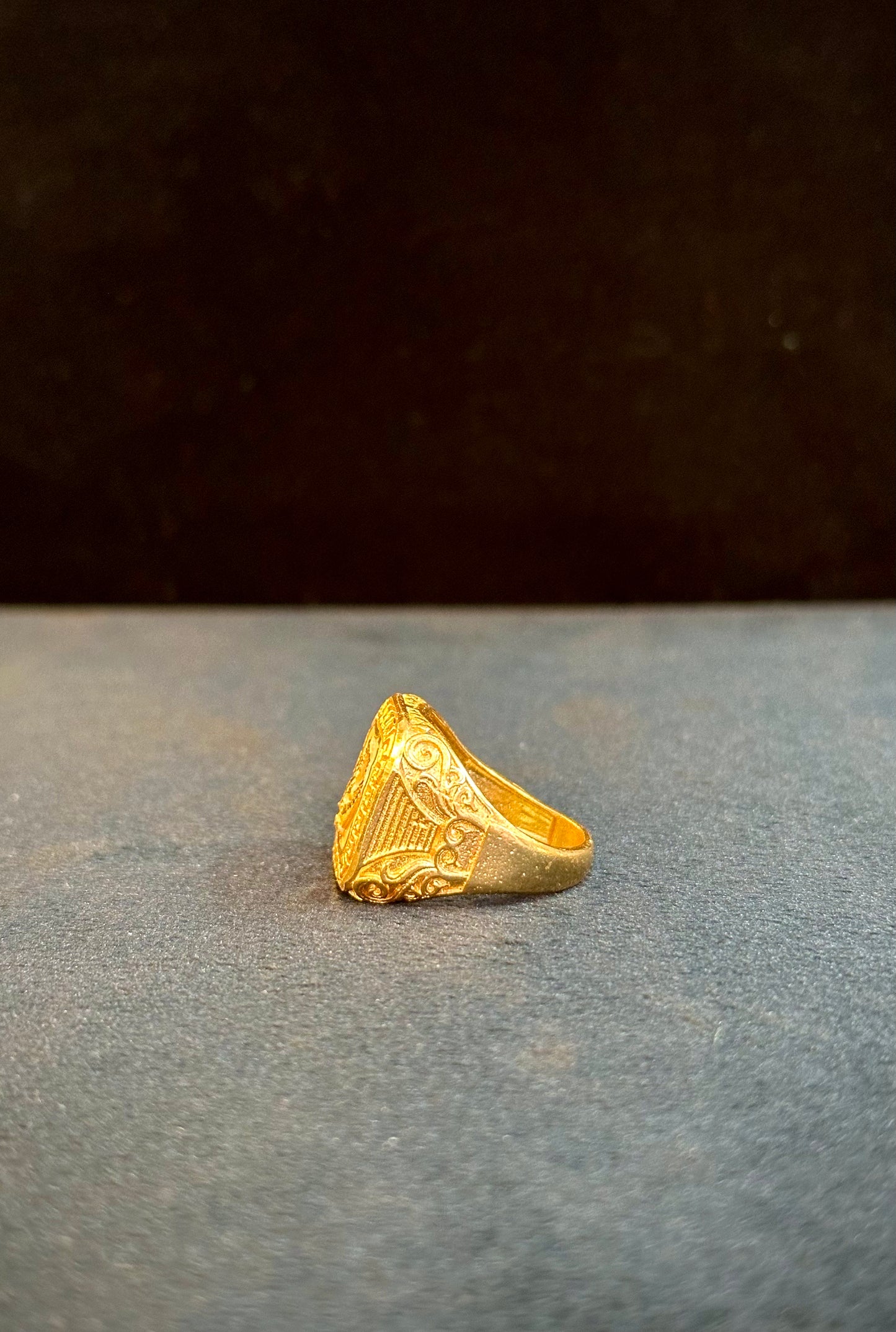 Khanda Ring – 1 Gram Gold-Plated - Size 18 to 28, 5g